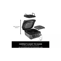 Ninja 5-in-1 Grill &amp; Airfryer EG351UK - Ninja Health Grills