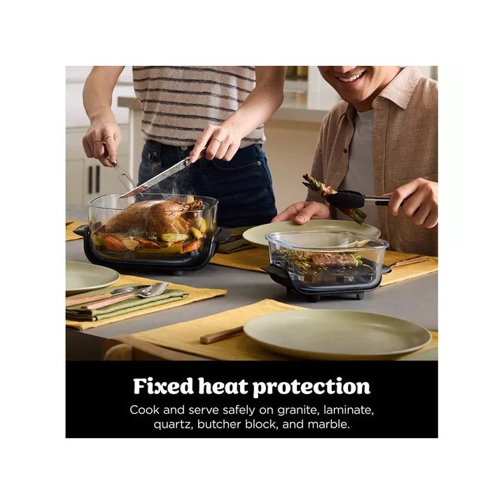 Ninja CRISPi 4-in-1 Portable Glass Air Fryer - Sage FN101UKSG - Ninja Air Fryers