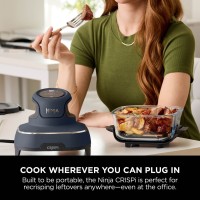 Ninja CRISPi 4-in-1 Draagbare glazen airfryer - Cyber Space FN101UKGY - Ninja Airfryers