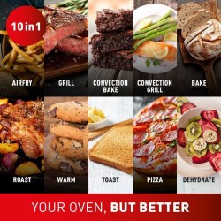 TEFAL Easy Fry Air Fryer Ovn 20L | Multifunksjonell Air Fryer Ovn