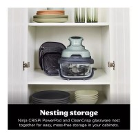 Ninja CRISPi 4-in-1 Portable Glass Air Fryer - Sage FN101UKSG - Ninja Air Fryers