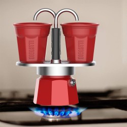 Bialetti Mini Express 'R' Dobbel Servering (2 Kopper & 2 Kopp Kaffetrakter)