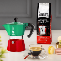 Cafetière à induction Bialetti Moka Express Tricolore Italia
