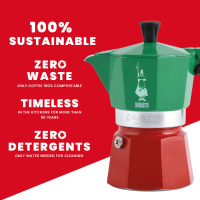 Cafetière à induction Bialetti Moka Express Tricolore Italia