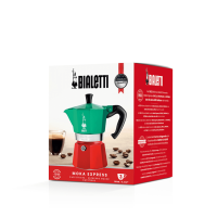 Bialetti Moka Express Tricolore Italia -pannukahvinkeitin