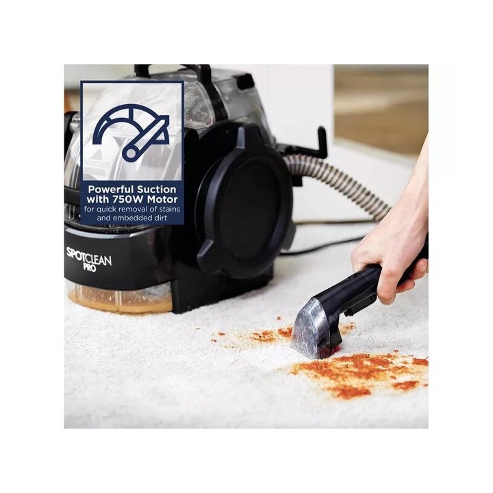 BISSELL SpotClean Pro 1558E Portable Spot Cleaner Black | Tiny Lux