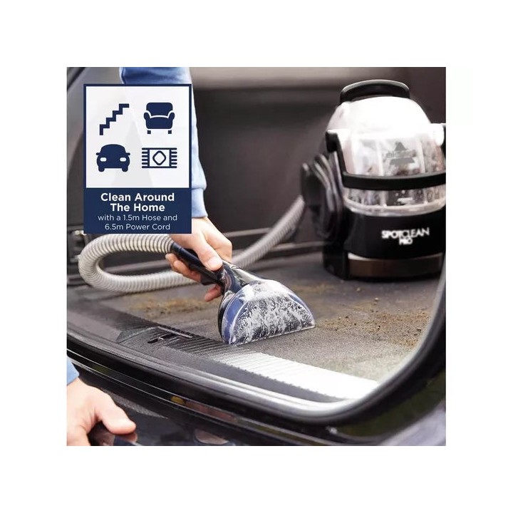 BISSELL SpotClean Pro 1558E Portable Spot Cleaner Black | Tiny Lux