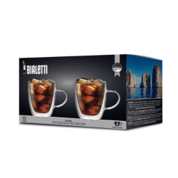 Capri dubbele wand glazen mokken (350ml - Set van 2)