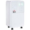 HOMCOM 12L/Day Dehumidifier | Quiet 38dB, 4 Modes, Timer