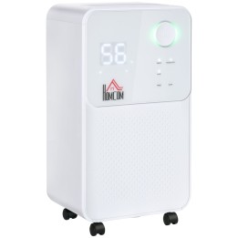 HOMCOM 12L/Day Dehumidifier | Quiet 38dB, 4 Modes, Timer
