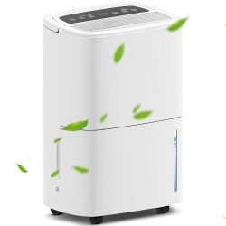 HOMCOM 20L/Deshumidificador de Día | Control Táctil, 5L Depósito — Blanco