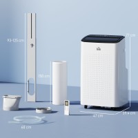 HOMCOM 14,000 BTU Smart WiFi Bærbar Aircondition