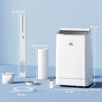 HOMCOM 14,000 BTU WiFi-luftkonditionering med värmare