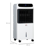 HOMCOM 12L Climatiseur mobile évaporatif