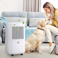 HOMCOM 10L/Day Smart Dehumidifier | WiFi App, Quiet, 2.2L