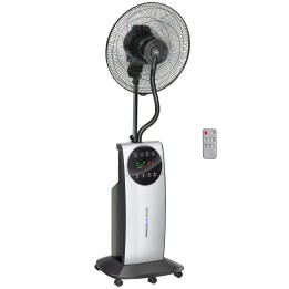 HOMCOM 16 Inch Pedestal Misting Fan - Black