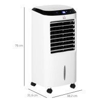 HOMCOM 10L Evaporative Portable Air Cooler