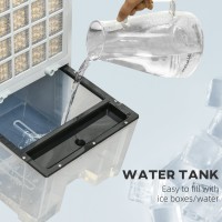 HOMCOM 12L Climatiseur mobile évaporatif
