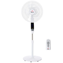 HOMCOM 16 Inch Pedestal Fan with Remote