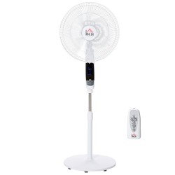HOMCOM 16 Inch Pedestal Fan with Remote