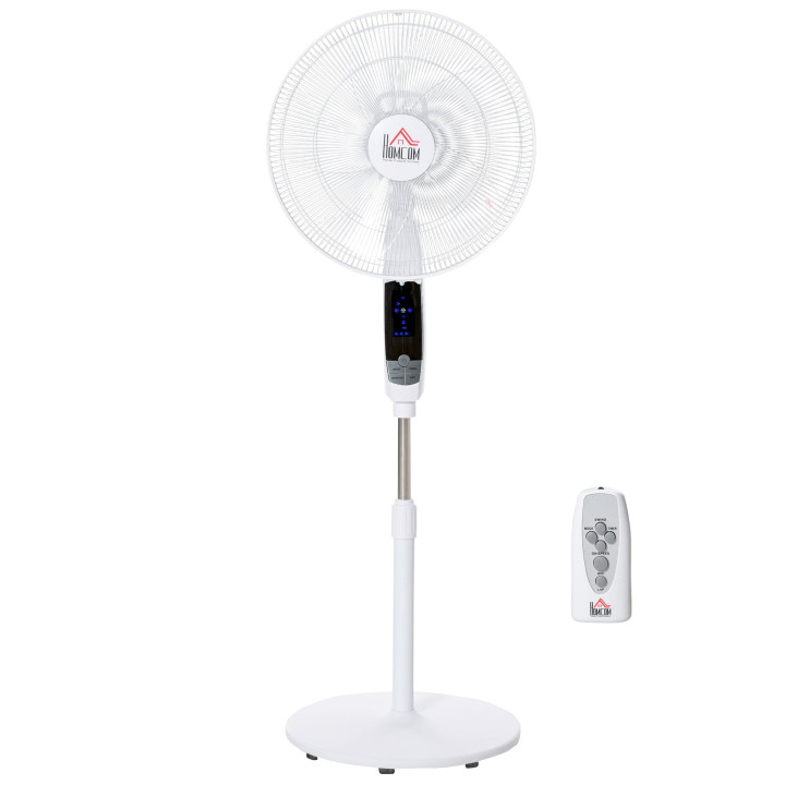 HOMCOM 16 Inch Pedestal Fan with Remote