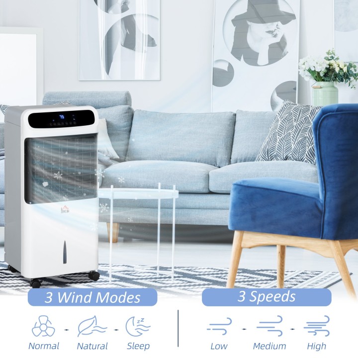 HOMCOM 12L Evaporative Mobile Air Cooler