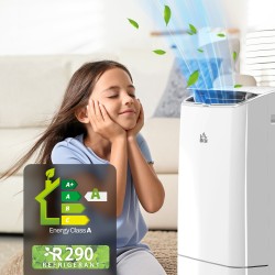 HOMCOM 14,000 BTU WiFi Condizionatore d'aria con riscaldatore