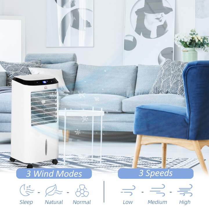 HOMCOM 10L Evaporative Portable Air Cooler
