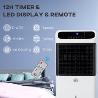 HOMCOM 12L Climatiseur mobile évaporatif