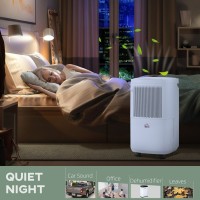 HOMCOM 10L/Day Smart Dehumidifier | WiFi App, Quiet, 2.2L