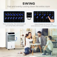 HOMCOM 12L Climatiseur mobile évaporatif