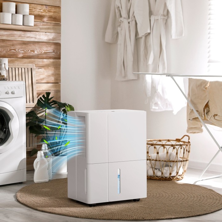 HOMCOM 30L/Day Dehumidifier | Laundry Drying, 40–80m² — White