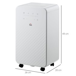 HOMCOM 12L/Day Dehumidifier with Air Purifier | 5 Modes