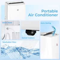 HOMCOM 12,000 BTU Draagbare Airconditioner | 4-in-1