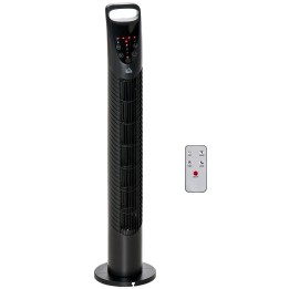 HOMCOM 31 Inch Bladeless Tower Fan - Black