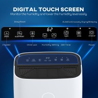 HOMCOM 20L/Tag Luftentfeuchter | LED-Bildschirm, Schlaf, Timer