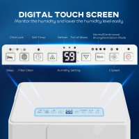 HOMCOM 30L/Déshumidificateur de jour | Séchage du linge, 40–80m² — Blanc