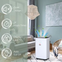 HOMCOM 16L/Day Dehumidifier | LED Screen, Sleep, Timer