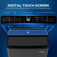 HOMCOM 16L/Day Dehumidifier | Air Purifier, UVC, Ioniser