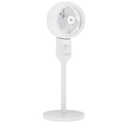 HOMCOM 32" Pelarfläkt, 70° Oscillerande 90° Vertikal lutning luftcirkulator med 3 hastigheter, golvfläkt för hem, kontor, sovrum