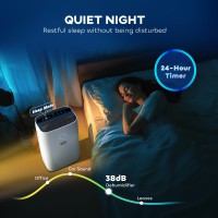 HOMCOM 20L/Tag Luftentfeuchter | LED-Bildschirm, Schlaf, Timer