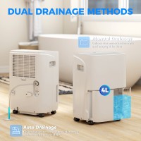 HOMCOM 30L/Dagavfukter | Auto-rengjøringsfilter, 4L Tank