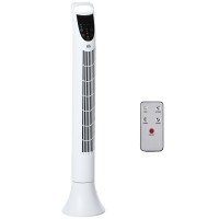 HOMCOM 36" Freistehender Turmventilator, Standventilator mit 3 Geschwindigkeit 3 Modus, 7.5h Timer, 70 Grad Oszillation, LCD-Pan