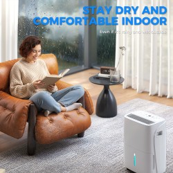 HOMCOM 30L/Dagavfuktare | Självrengörande filter, 4L Tank