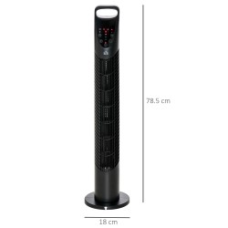 HOMCOM 31 Tommer Vifte uden blade - Sort