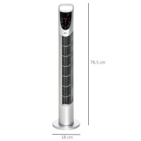 HOMCOM 31 Tommer Vifte uden blade - Sort