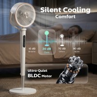 HOMCOM 46 Inch Silent Air Circulator Fan