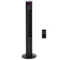 HOMCOM 46 Ventilatore a torre oscillante da 16 pollici - Nero