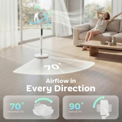 HOMCOM 46 Inch Silent Air Circulator Fan