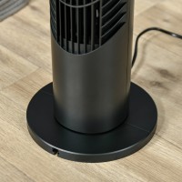 HOMCOM 31 Inch Bladeless Tower Fan - Zwart